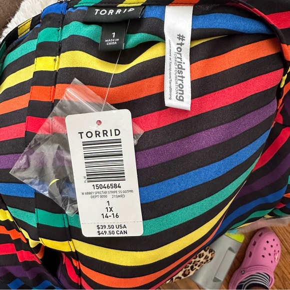 Women’s Torrid Abbey Georgette Button back blouse size 1 NWT - Picture 10 of 12